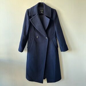 Club Monaco Daylina navy wool pea coat